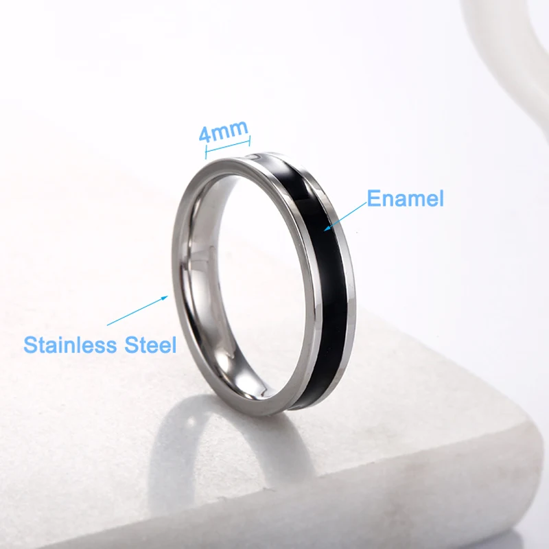 Обручальные кольца 4 мм кольцо из нержавеющей стали обручальные парные ювелирные