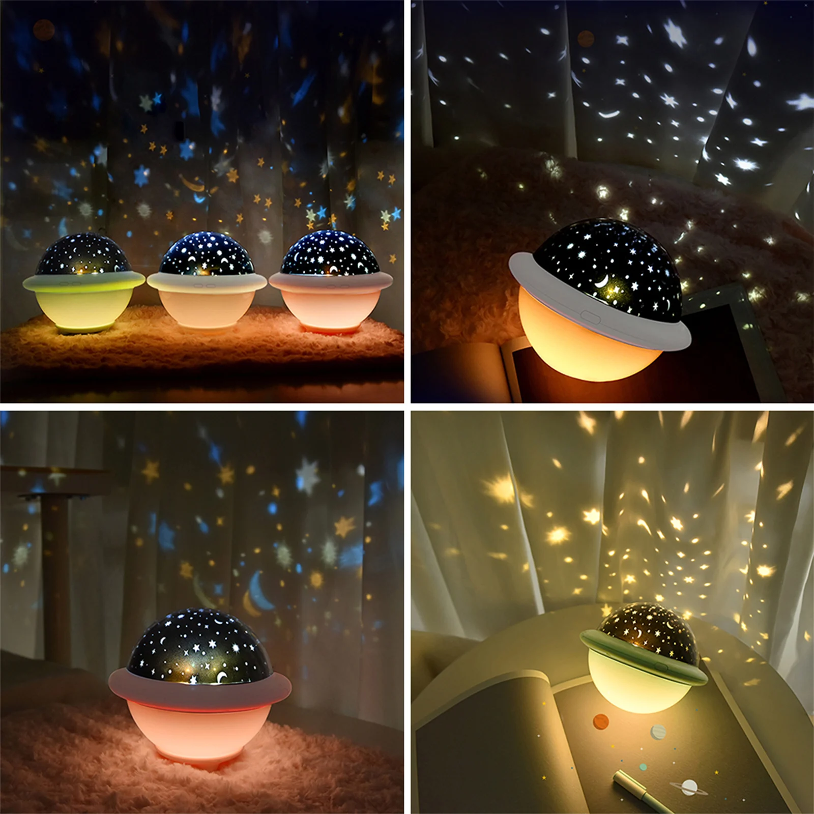 

Projector Night Light LED Starry Star Sky Projector Light Bedroom Decor Romantic Night Lighting Christmas Decorations for Home