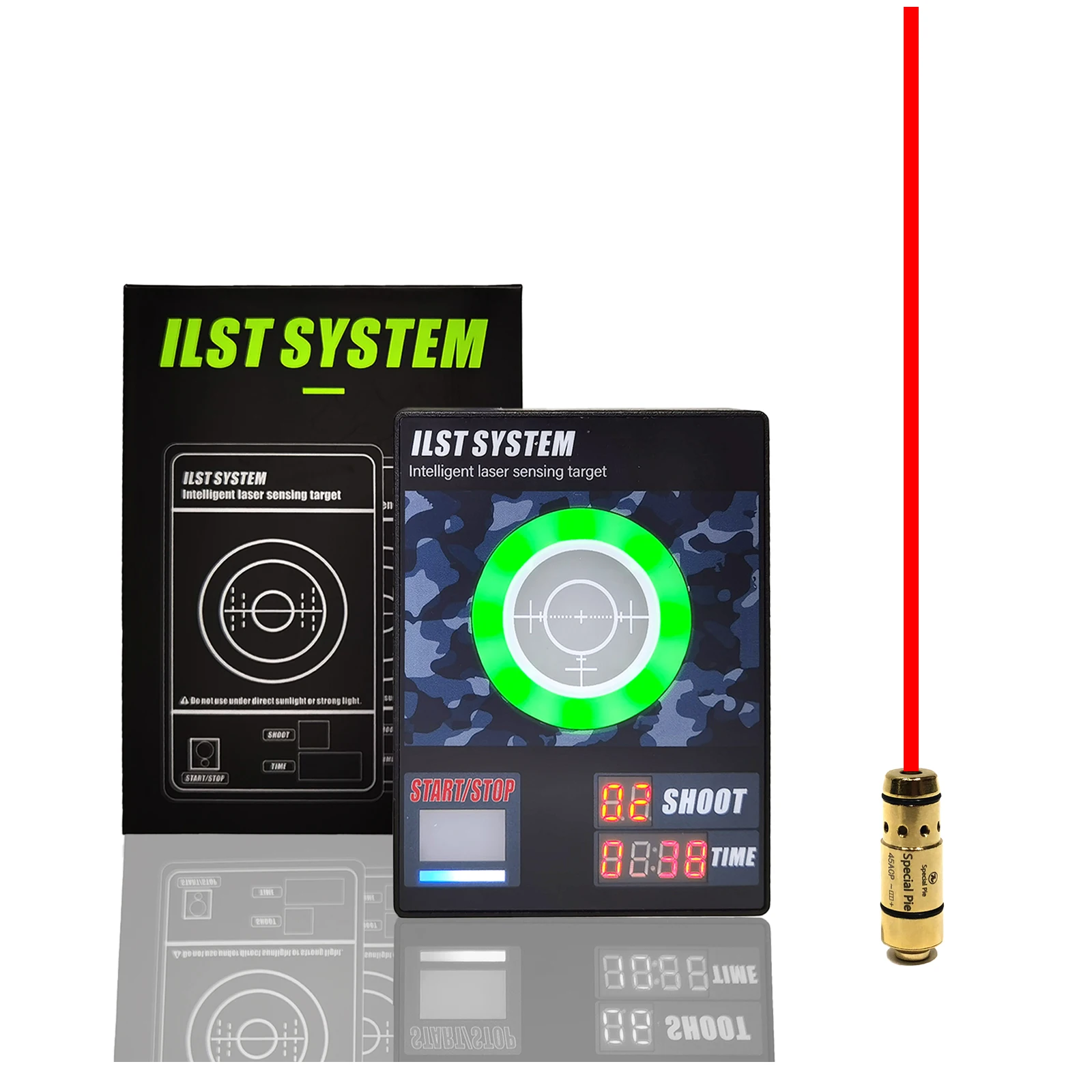 

Special Pie 45ACP Laser Bullet Red Dot Dry Fire Trainer Target Cartridge Training Scope Tactical Sight Collimator for Gun