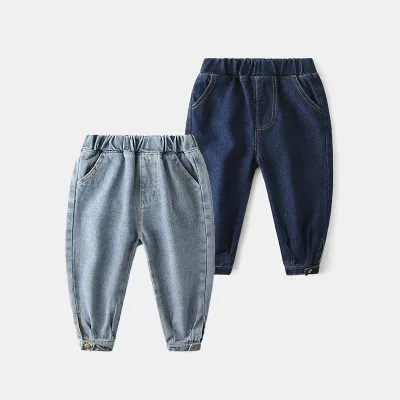 

Children's Clothing Baby Boys and Girls Denim Pants 2020 Spring Autumn New Toddler Casual Jeans Trousers for Boys Kids Jeans