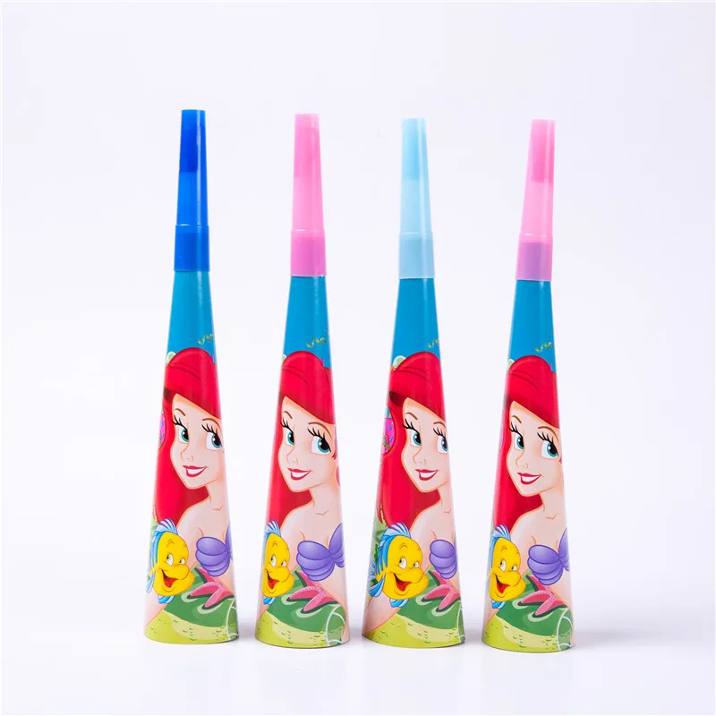 90pcs Cute happy birthday Mermaid Ariel girls baby shower party decoration banner table cloth straws cup plates supplier