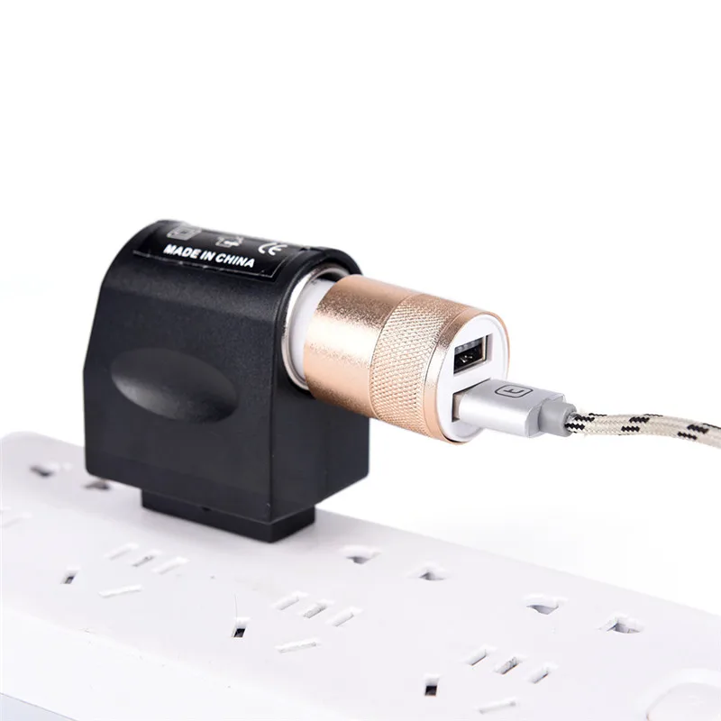 

New 110V - 240V AC Plug To 12V DC Car Cigarette Lighter Converter Socket Adapter New