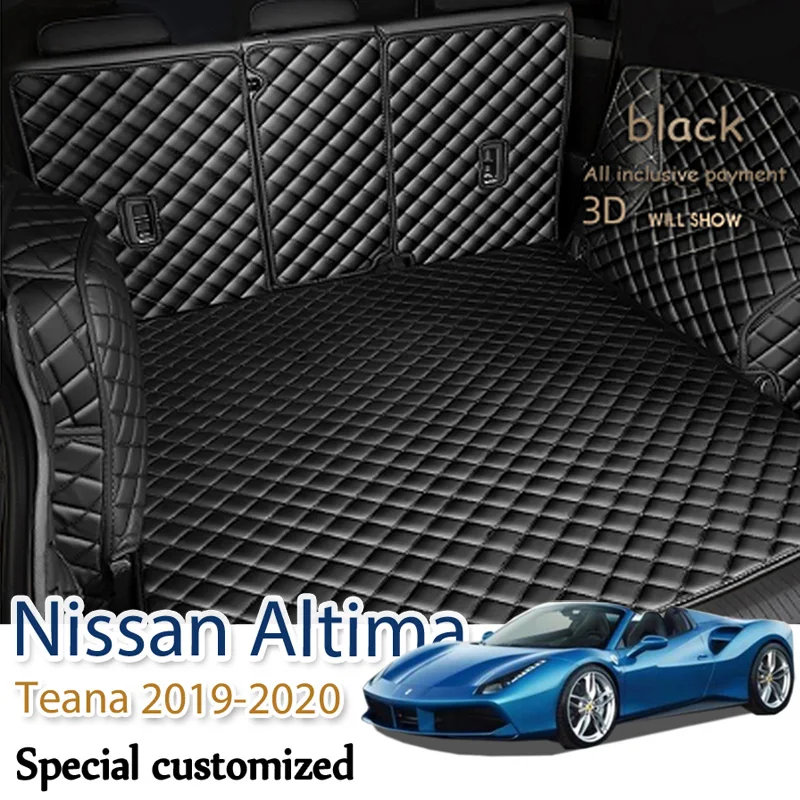 Кожаные Коврики для багажника под заказ Nissan Altima Teana 2019-2020 коврик заднего пола