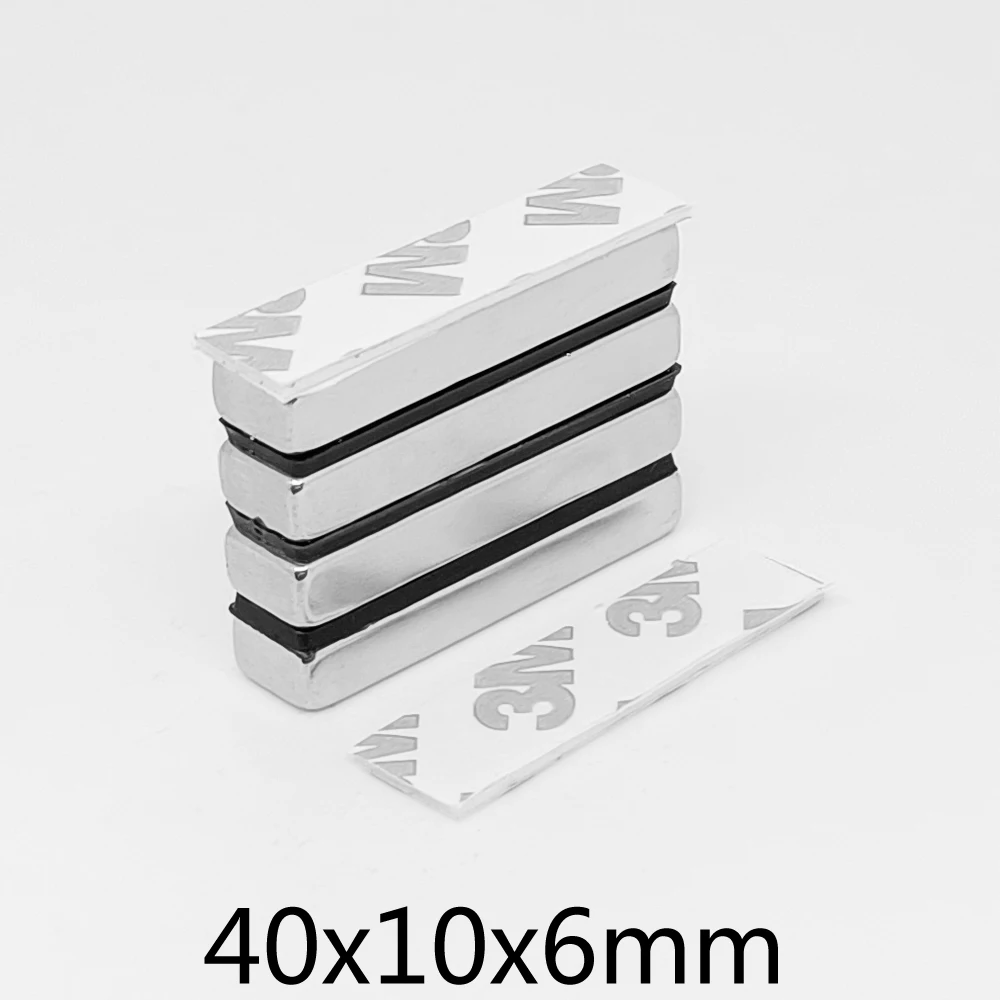 

1/2/5/10/15/20 шт., прямоугольный неодимовый магнит, 40x10x6 мм