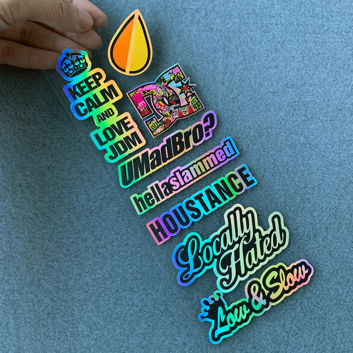 

Laser Rainbow Motorcycle Side Strip Bike Helmet Sticker Car Styling Vinyl Decal For YAMAHA Honda KTM Kawasaki Suzuki Vespa A04