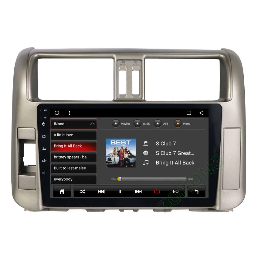 2.5D Octa 8 ядра Android автомобильный мультимедийный DVD плеер для Toyota Prado 150 2010 2011 2012 2013 авто автомобильный радиоприемник с навигацией GPS