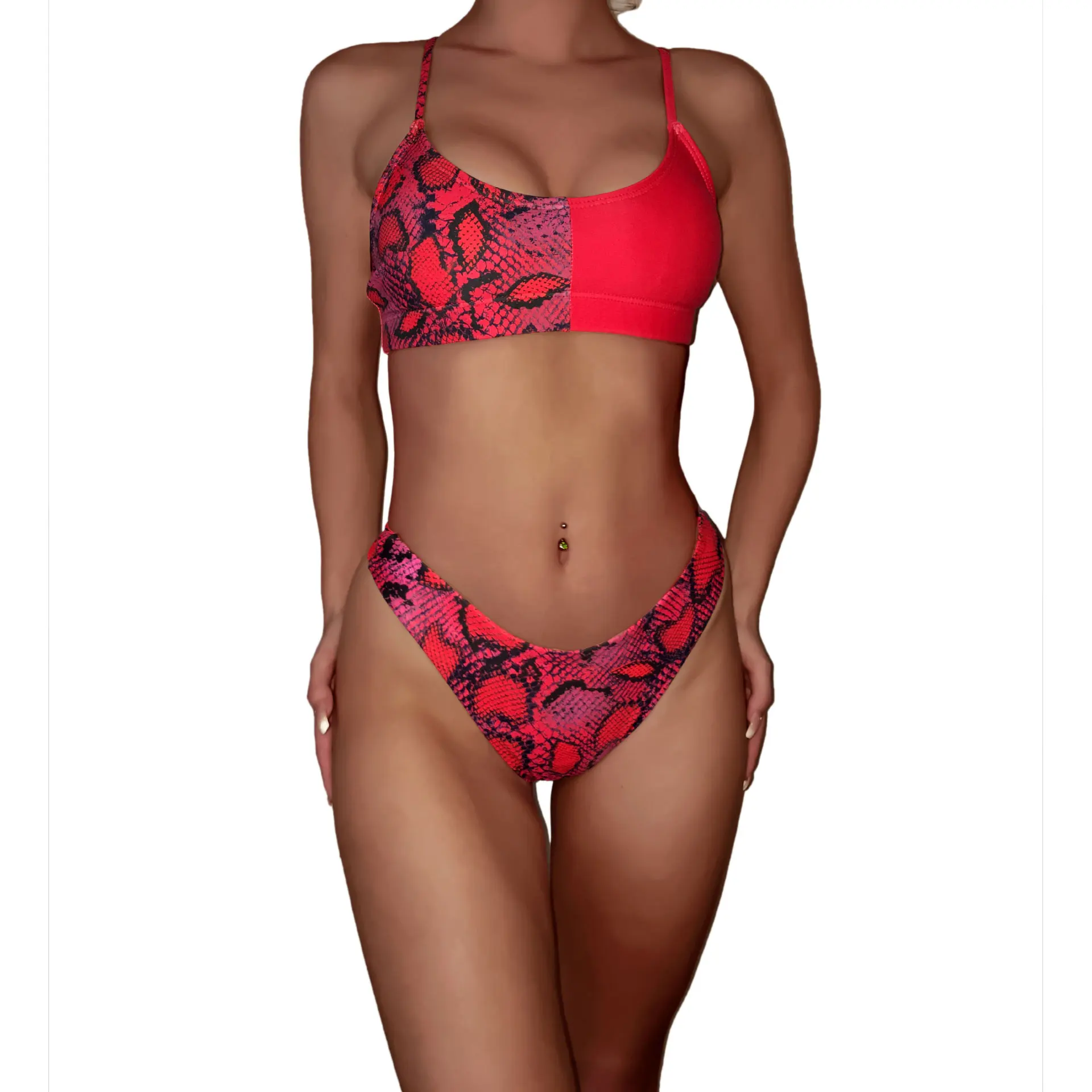 Женский сексуальный комплект бикини с леопардовым принтом купальник пуш ап