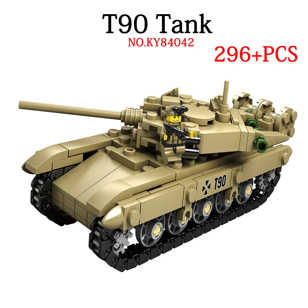 

KAZI 84042 Military Bricks Blocks Boy Assembled Tank Model Army World War II Fighting Puzzle High Quality Gift Toys For Children