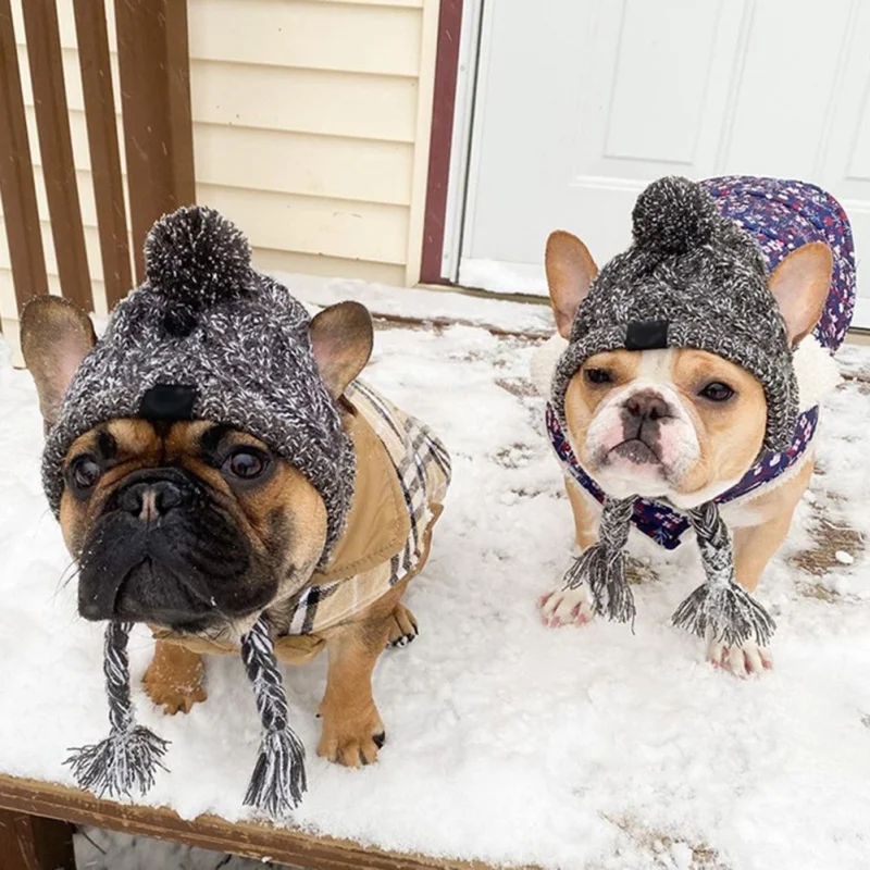 

Warm Winter Pet Supplies Knitted Wool Hat Pet Accessories Warm Pet Knitted Hat Winter New Fashion Pet Hat