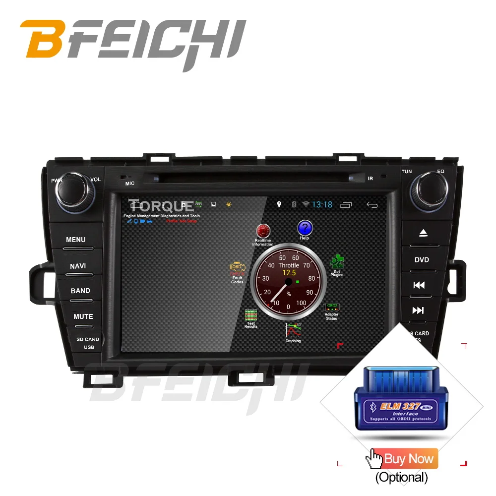 Bfeichi android 9 0 автомобильный dvd для Toyota Prius 2009 2010 2011 2012 2013 gps навигации мультимедийный