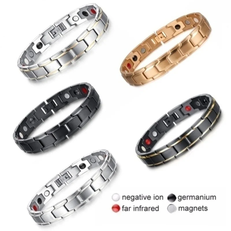

Health Care Weight Loss Magnetic Therapy Elemental Bracelet Arthritis Pain Relief Health Energy Bio Magnetic Male Gift