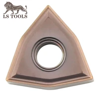 ls tools external turning tool peach shape carbide inserts wnmg080404 wnmg080408 ms cnc lathe knife blade inserts for metal