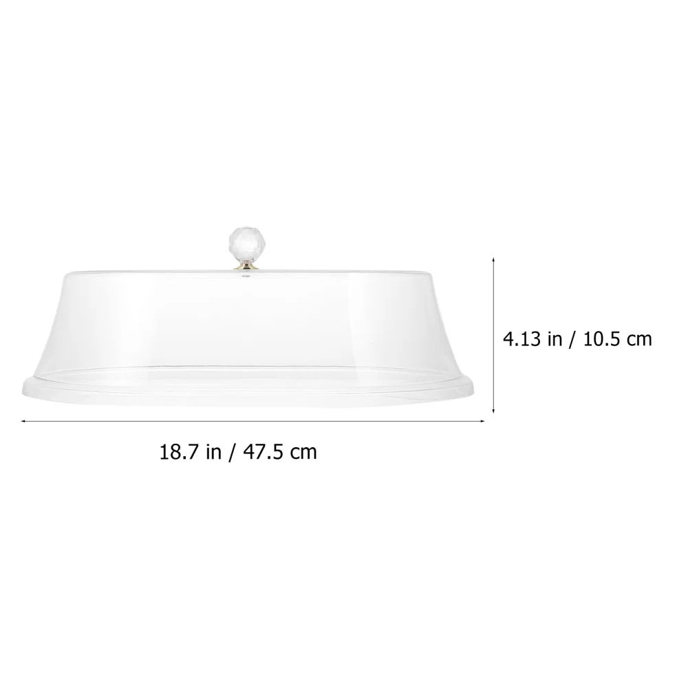 

1Pc Transparent PS Food Cover Practical Hotel Home Bakery Food Protector