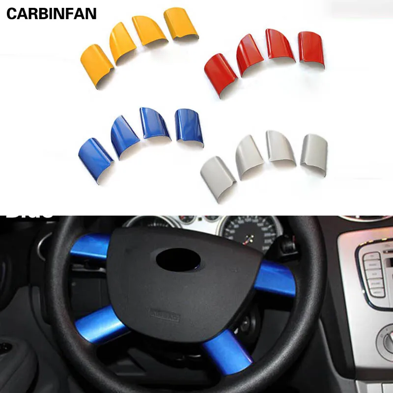 Панель на руль накладка рулевое колесо вставка отделка евро 4 шт. для Ford Focus Mk2 2005