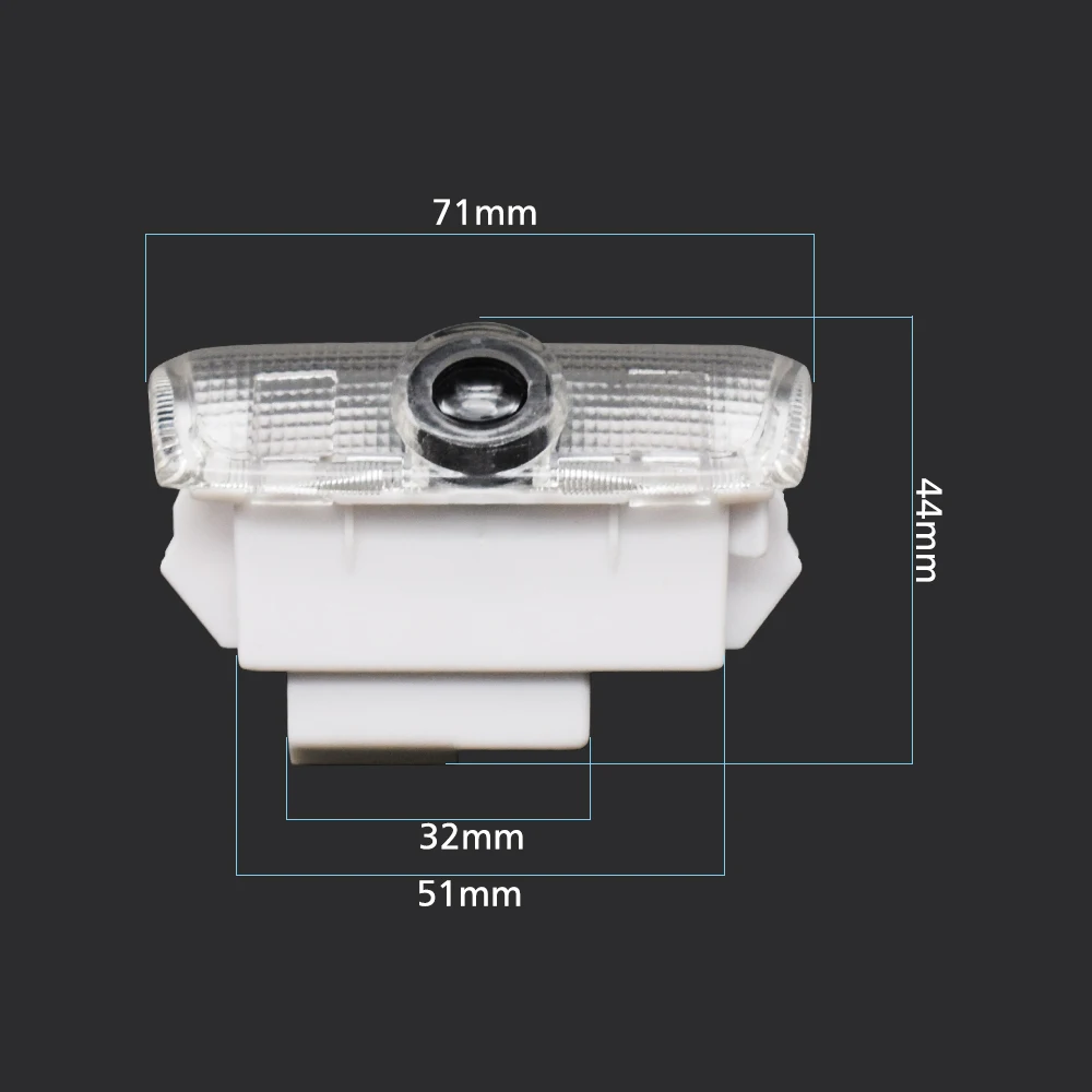 2 светодиодных лампы Ghost Shadow для дверсветильник автомобиля лазерный прожектор