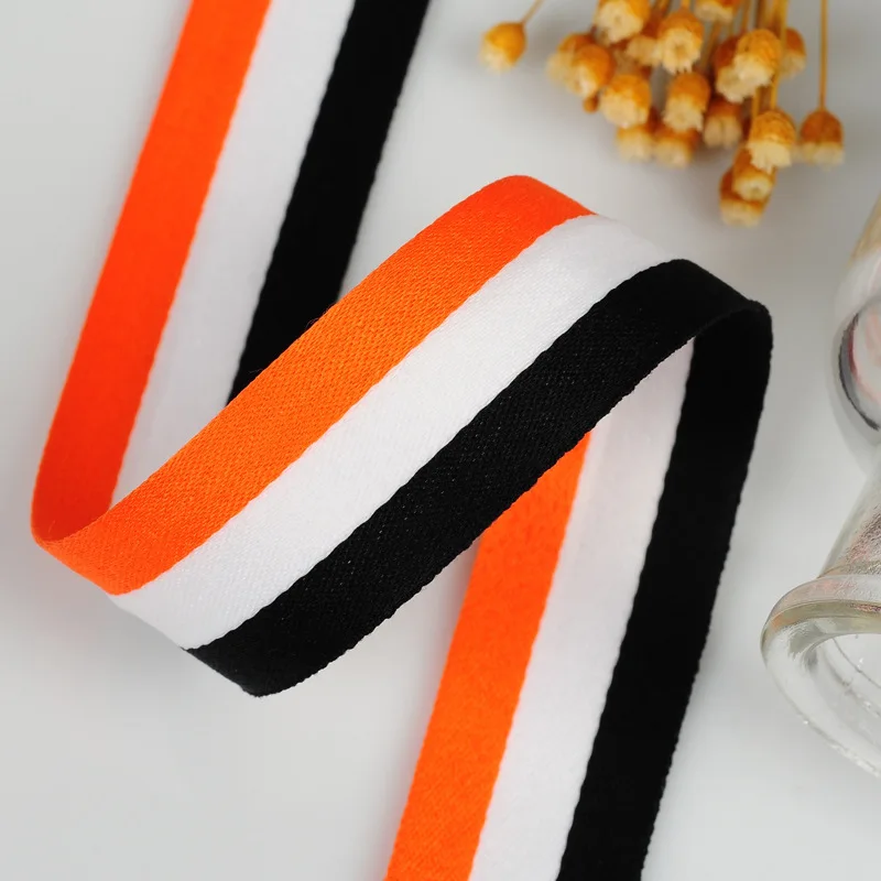 50 ярдов разноцветная полосатая лента для триппинга саржевая аксессуары текстиля