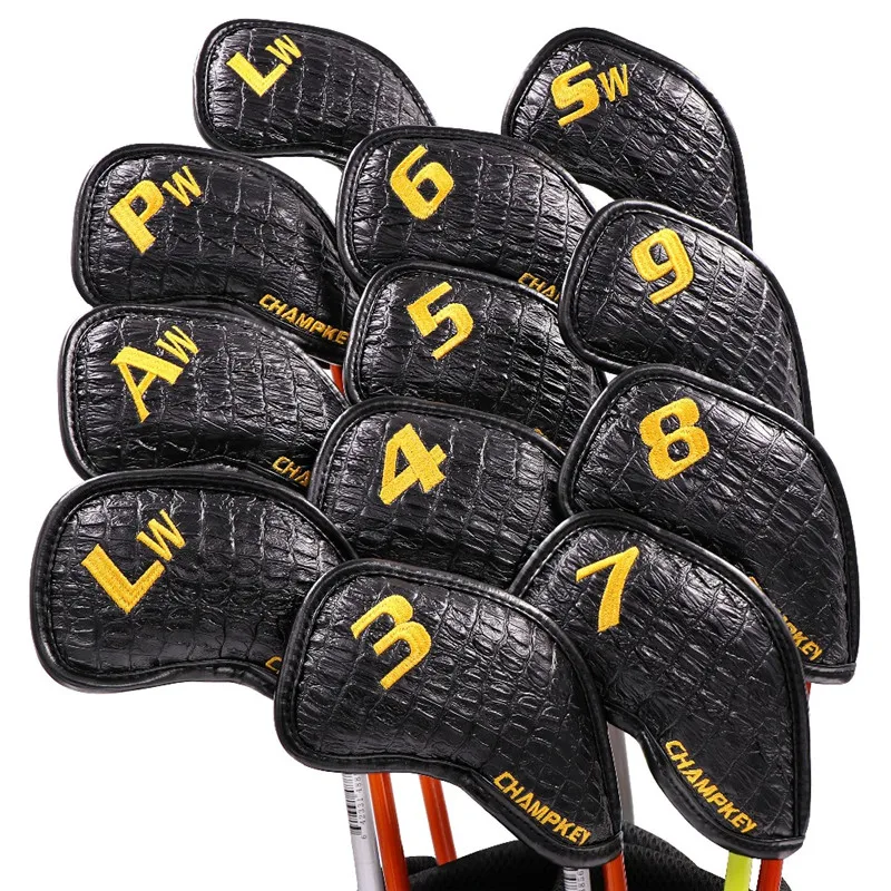 [4 цвета] Чехлы для головы из полиуретана с узором крокодила утюжок гольфа полный