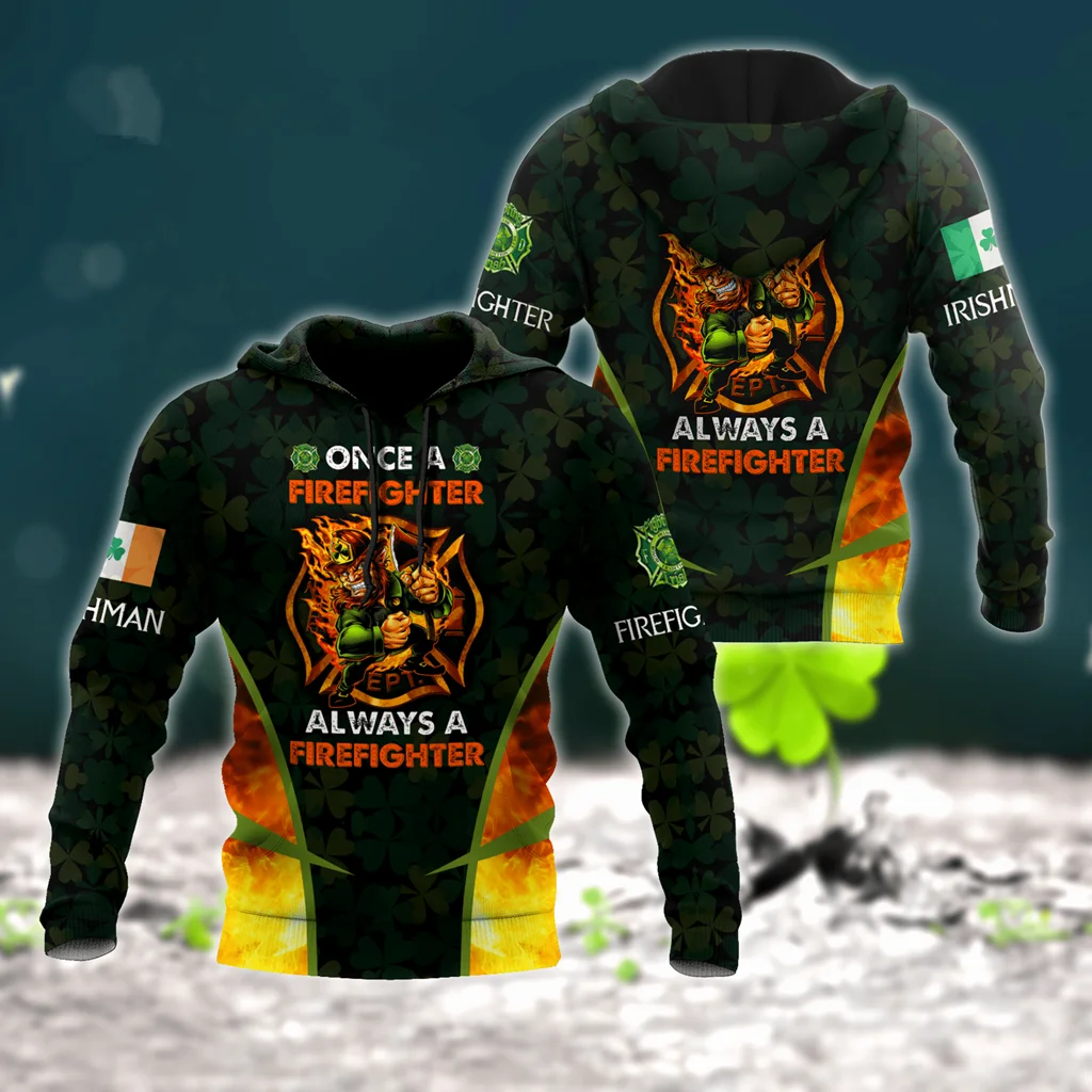 

Newest 3D Print Irish Firefighter Hero Art Unique Men/Women Cozy Hrajuku Casual Streetwear Hoodies/Zipper/Sweatshirt Tops