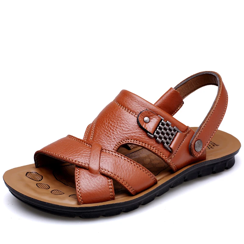 

Brand Men's Sandals Summer Outdoor Classic Men's Sandals Slippers Luxury Men's Sneakers Handmade Male Slippers Roman Moccasins