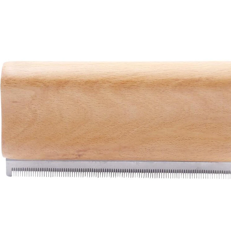 

Professional Wood Groom Brush Deshedding Grooming Tool Wooden Short Hair Dogs Cats Brush Pet Grooming Tools Hot Sale