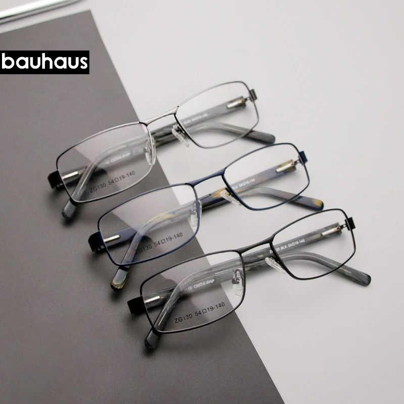 ZG130 Bauhaus Новое поступление металлическая оправа ацетатные дужки