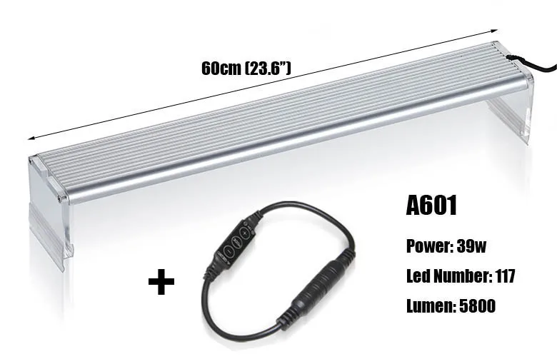 A601 free dimmer 110~ 240 В Chihiros A Серия стиль ada водное растение 6500k светодиодный светильник короткий стиль пульт дистанционного управления аквариумный аквариум - Цвет: A601 free dimmer