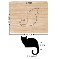new cat wooden dies cutting dies for scrapbooking multiple sizes v 6375