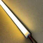 Приглушаемая V-обрасветодиодный я Светодиодная лампа для шкафа, ультратонкая угловая лента алюминиевого профиля для шкафа, 8 х8 мм, 12 В постоянного тока, 6 Вт, 50 см, 20 дюймов