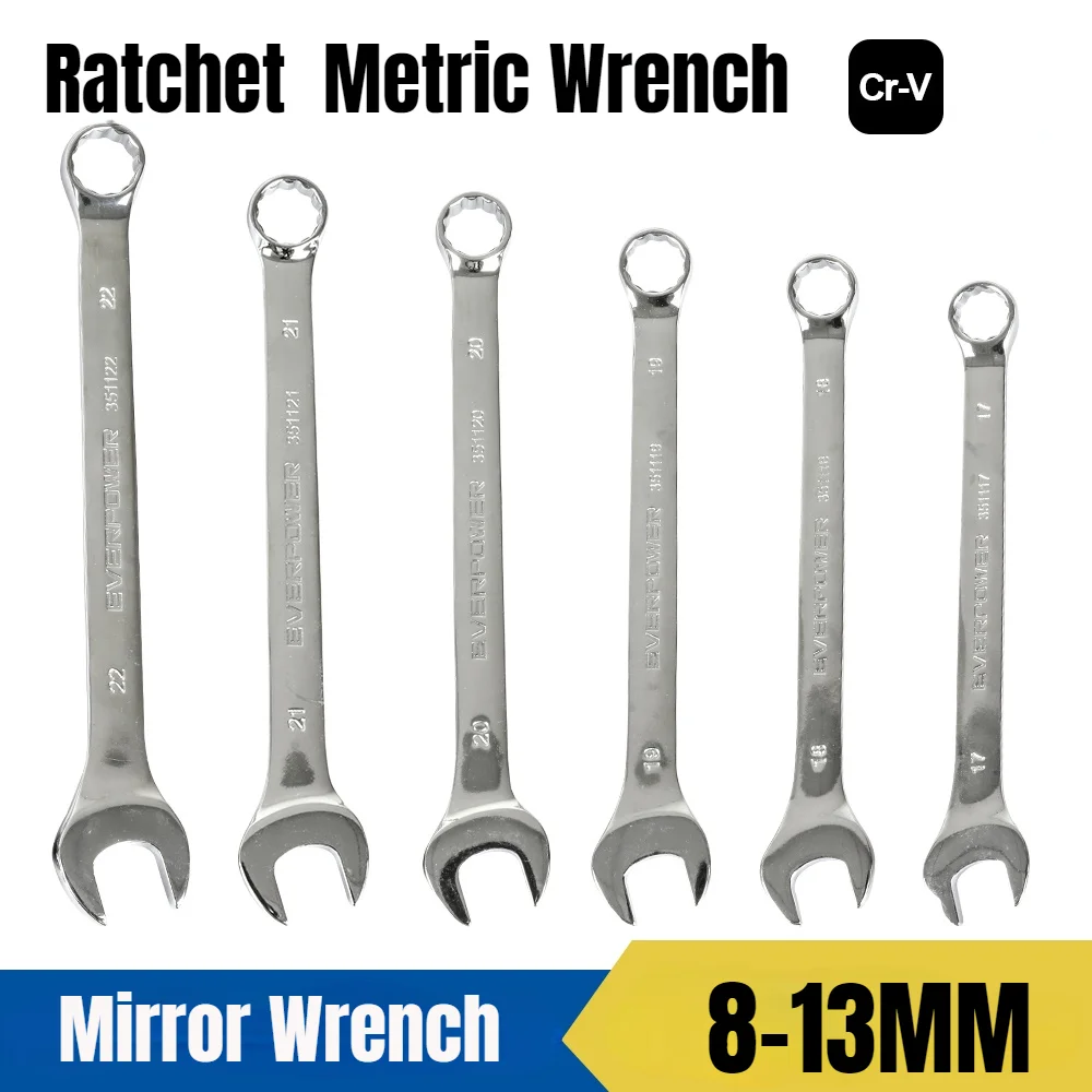 

Гаечный ключ с открытым кольцом 8-13 мм, гаечные ключи с трещоткой, комбинированный ручной инструмент для ремонта дома и сада