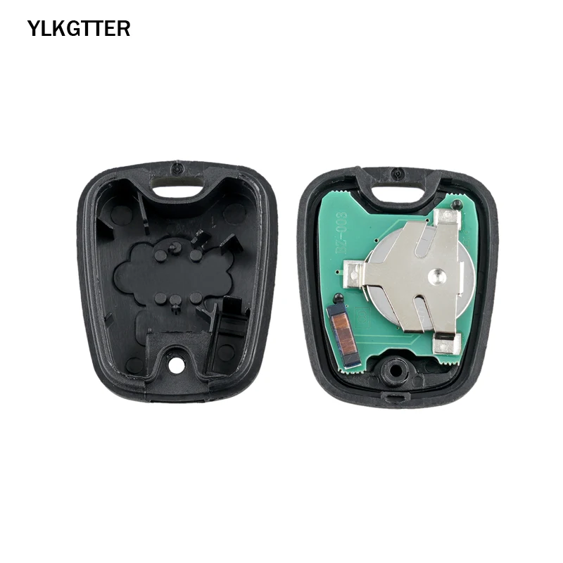 YLKGTTER 2 кнопки дистанционный Автомобильный ключ для Peugeot 307 Citroen C1 C3 с чипом