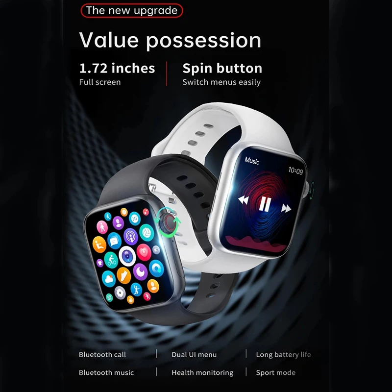 

Smart Watch 2021 Bluetooth Call DIY Dial 1.75 Inch Smart Watch Men Women Activity Tracker Heart Rate Monitor For Android IOS