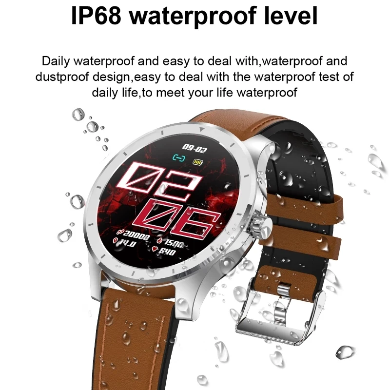 new bluetooth call smart watch men full touch screen sports fitness ip68 waterproof for for apple samsung oppo xiaomi phone free global shipping