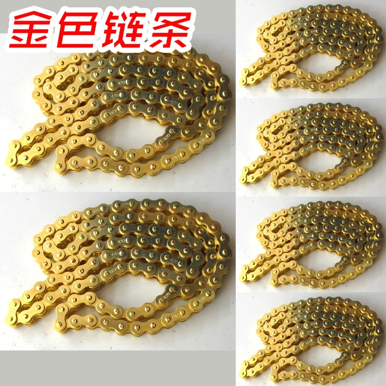 

Gold 420 Chain 104 Links For Chinese 110cc 125cc Engine Pit Dirt Motor Trail Bike ATV Quad 4 Wheeler Motorcycle