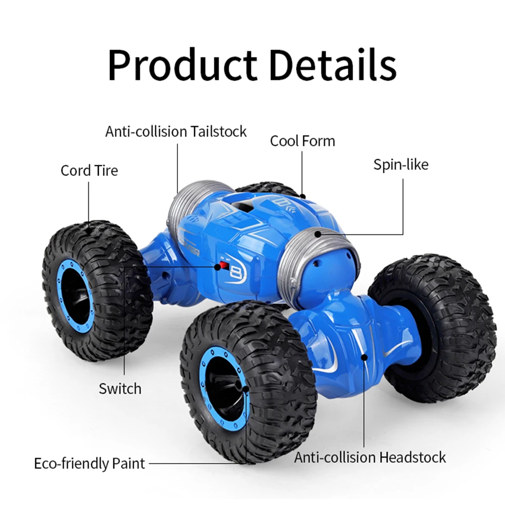 RC Car 1:16 4WD двусторонний пульт дистанционного управления 2 4G трансформируемый ключ