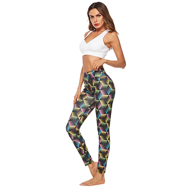 

Best Selling Womens Printed Yoga Jogging Foot Pants Sports Trend Fitness