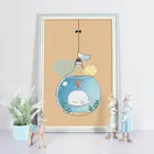 Маленький кит, Набор для вышивки крестом, хлопковая нить, 18ct, 14ct, 11ct, льняная вышивка, холст, вышивка, сделай сам