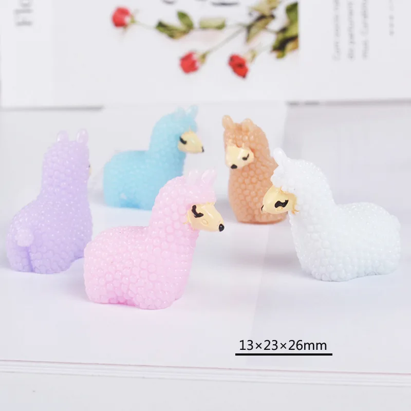 5 цветов каучуковая стерео мультипликационная Альпака аксессуары для наполнения