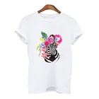 2021 Новая летняя футболка для мальчиков с О-образным вырезом с коротким рукавом Футболка женские шлепанцы с рисунком; Классные Зебра печати Женская футболка Harajuku футболка