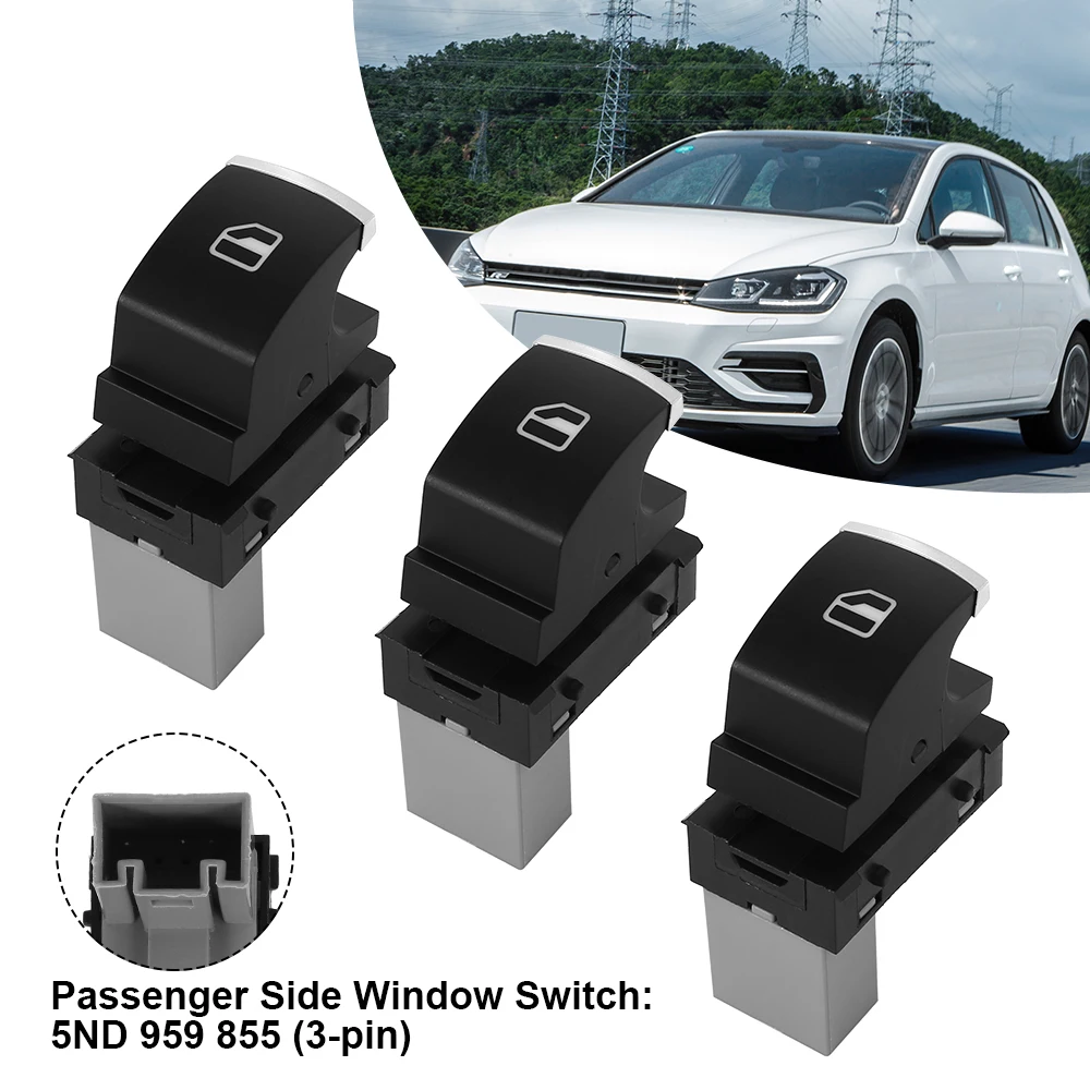 6 шт./лот зеркало переключатель окна фар хром набор 5ND959857 для VW Passat B6 CC Golf |