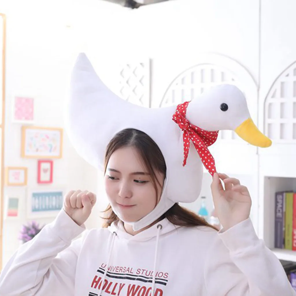 Gooses Beanie шапки для мужчин утка животное шляпа костюм взрослый ребенок Рождество