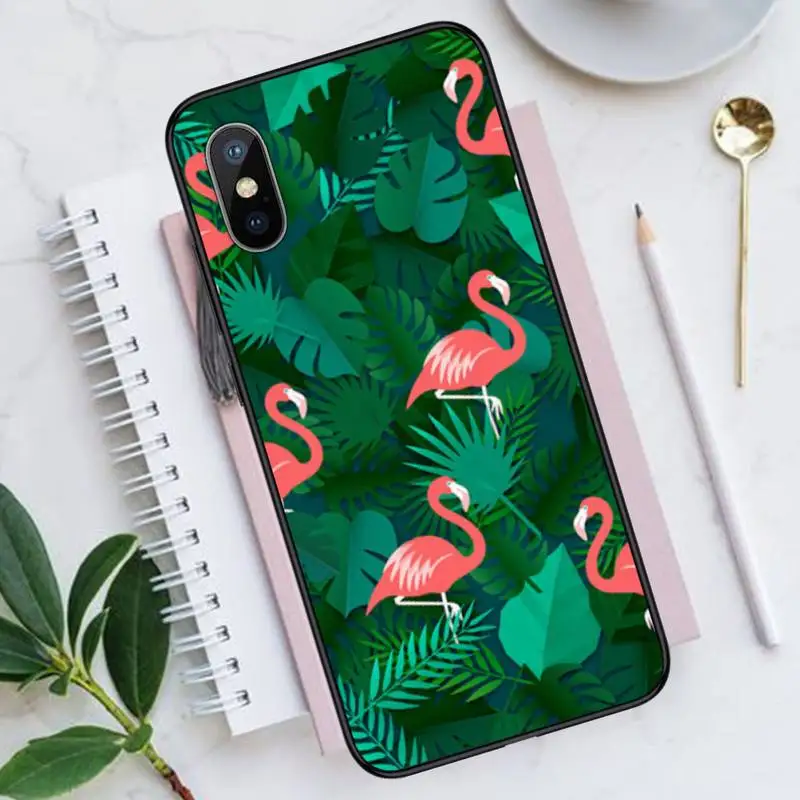 

Flamingo cartoon animal pattern Phone Case for iPhone 11 12 pro XS MAX 8 7 6 6S Plus X 5S SE 2020 XR funda coque