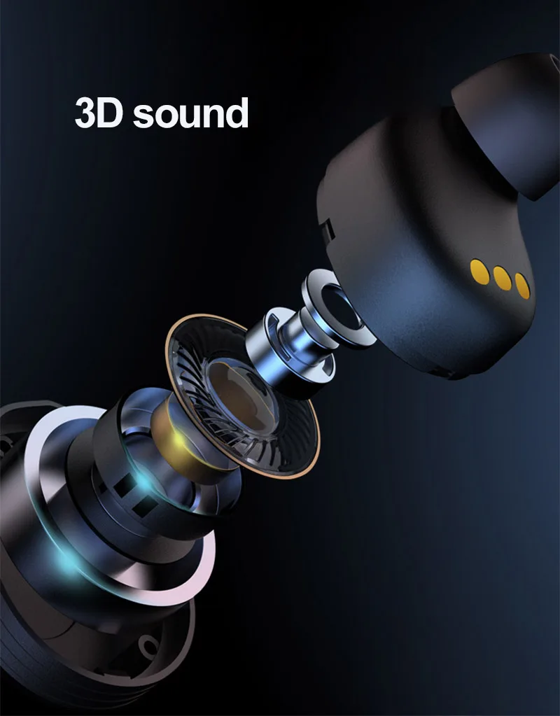 【Новейшая модель 】 беспроводные наушники Bluetooth HD стерео звук истинные