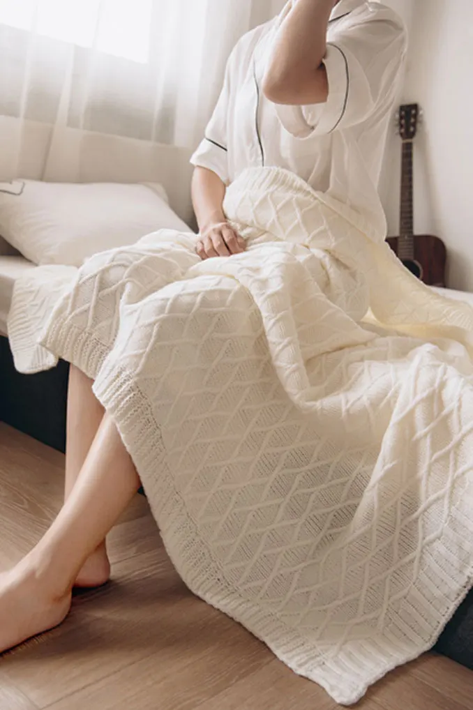 

Multi-function!!white dark gray blanket,french fashion double single sofa towel blanket,zakka style bed cover