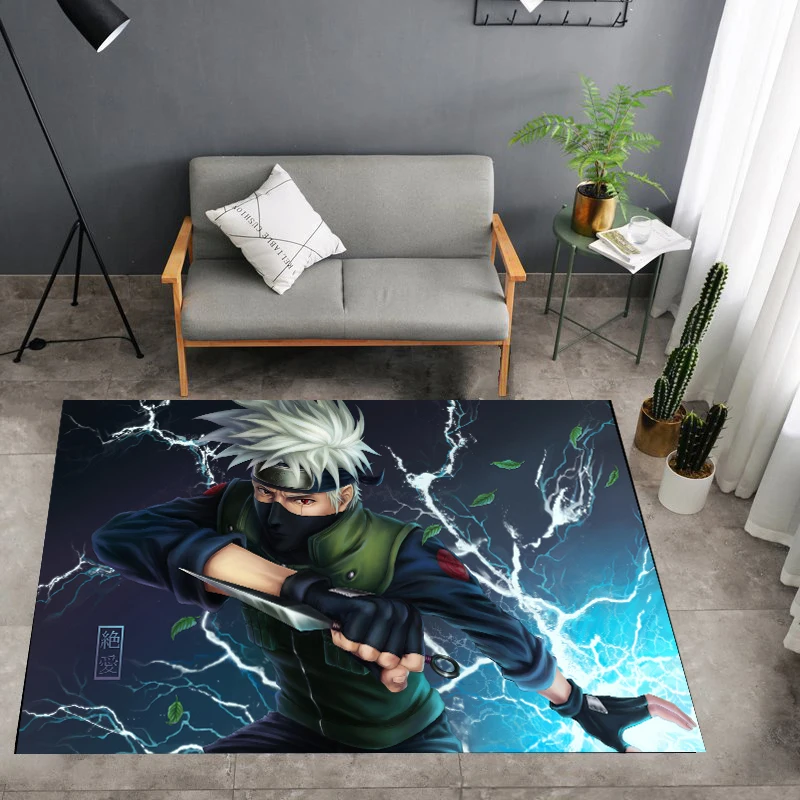 Аниме Hatake Kakashi напольный коврик Придверный Квадратный Ковер для спальни кухни
