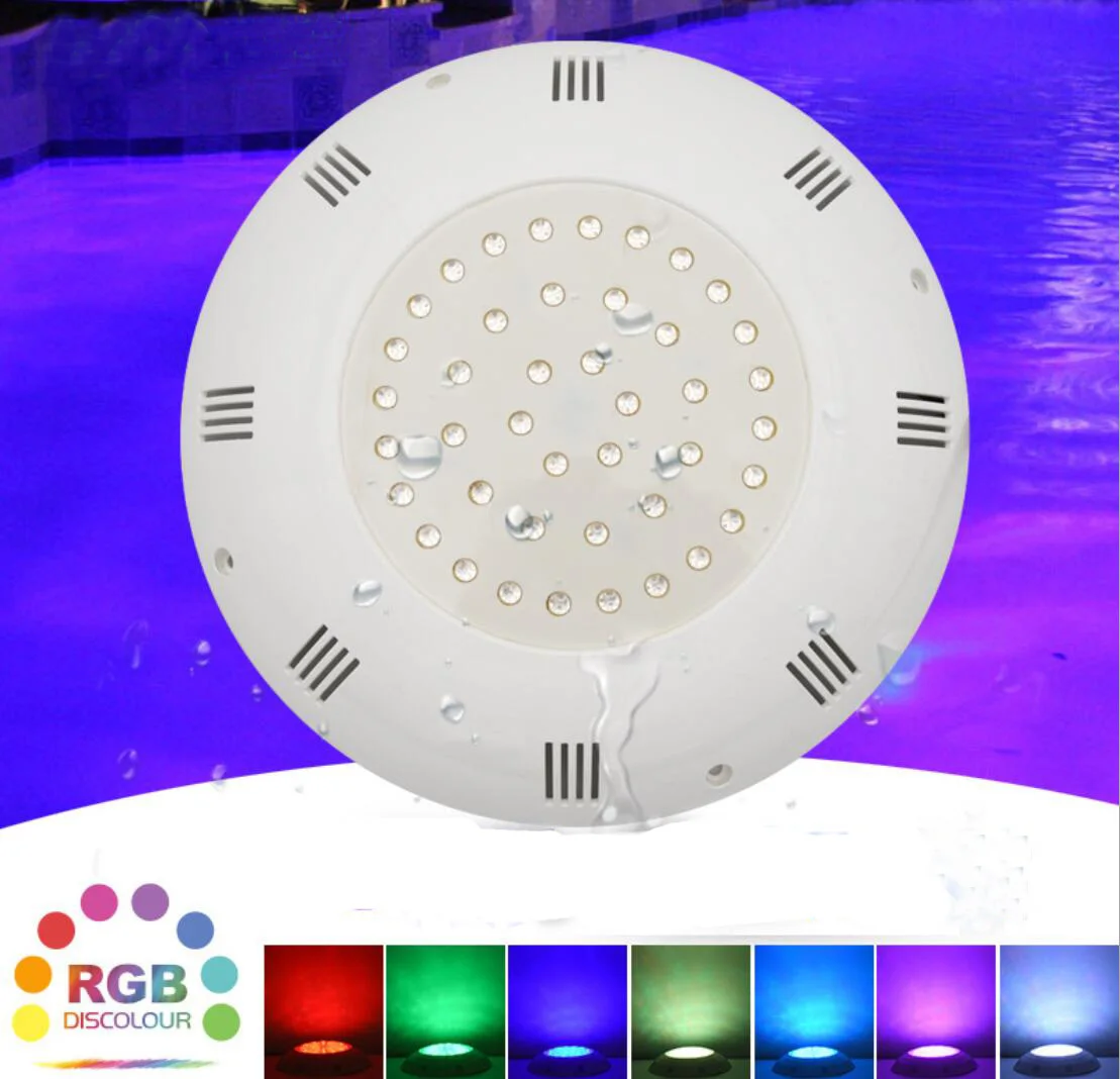 Goedkoop 10Pcs Nieuwe Led Zwembad Lamp DC2V 18W Led Onderwater Wandlamp Outdoor Onderwater Landschap Vis Zwembad Lamp Dia258mm Ip68
