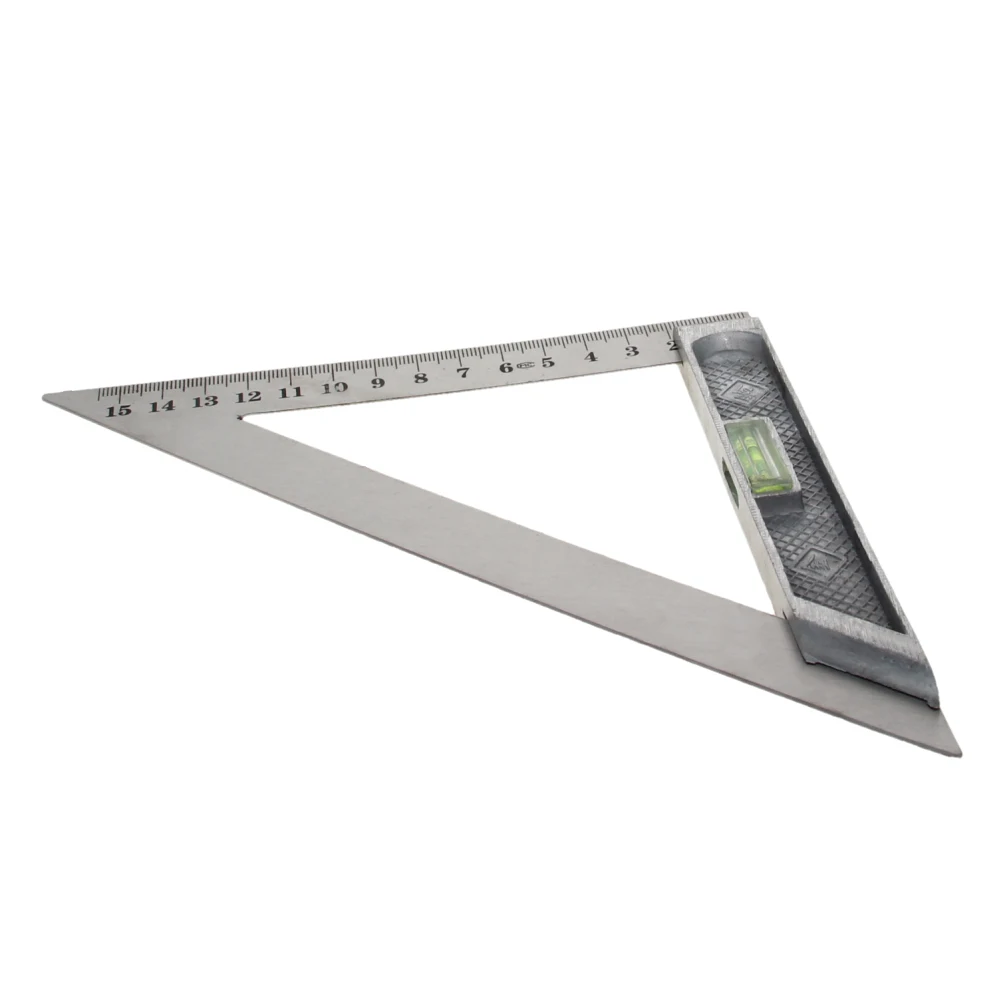 

Utoolmart Silver Triangle Ruler 90 Degrees Metric 150/200mm Triangle And Horizontal Triangle Stainless Steel Measuring Tool 1pcs
