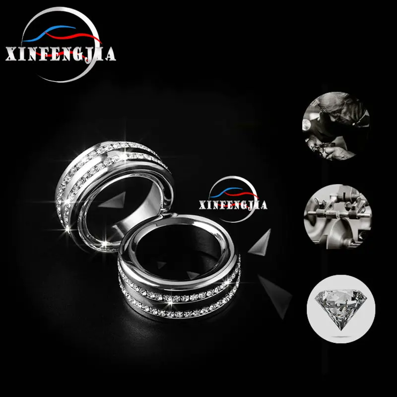 

For Audi A4 A5 Q5 B8 09-16 Crystal Style Center AC Adjust Switch Cover Trim