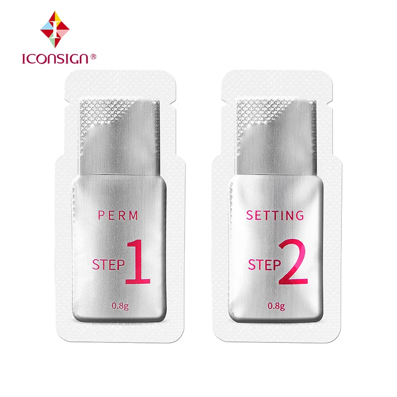 ICONSIGN, 10 пар/уп, лосьон для завивки, 0,8 г/пара, для подтяжки ресниц, для завивки, быстрая фиксация, 5 минут, стереотип, гигиена