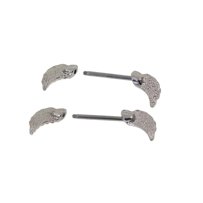 2 шт. пирсинг для сосков с крыльями ангела Mamilo сексуальное женское кольцо перьями