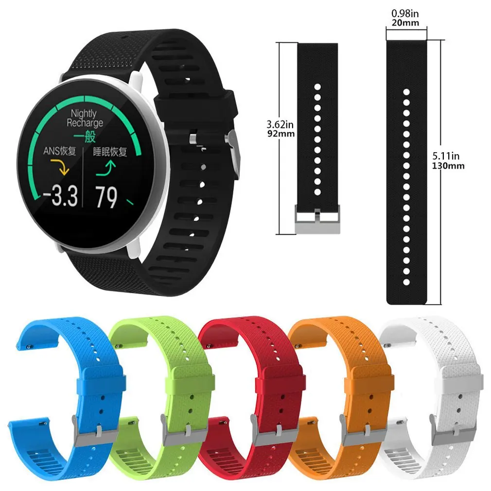Силиконовый ремешок для часов POLAR IGNITE Garmin Venu GarminMove Vivoactive3 Forerunner 245/645 20 мм |